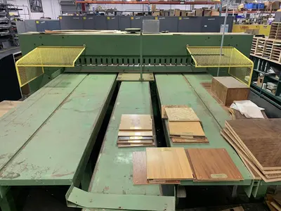 TORWEGGE H45 HYDRAULIC VENEER JOINTER GUILLOTINE MACHINE