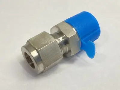 USED BRENNAN STRAIGHT DOUBLE FERRULE TUBE FITTING 3/8" OD PKG OF 5
