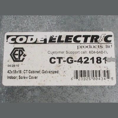 USED CODE ELECTRIC CT-G-42181