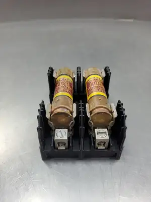USED Bussmann HRCI-R Fuseholder w/LPN-RK-60SP 250VAC/125VDC Fuses