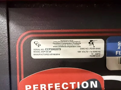 Used 2014 CERTIFIED COMPARATOR PRODUCTS CC-20, 2014, HEDINEHAIN ND-1203 DRO, EDGE DET. Comparators New Jersey US | Machinery Values #944382