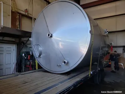 6,500 Gallon Stainless Steel Storage Tank – Vertical Single Wall Unused