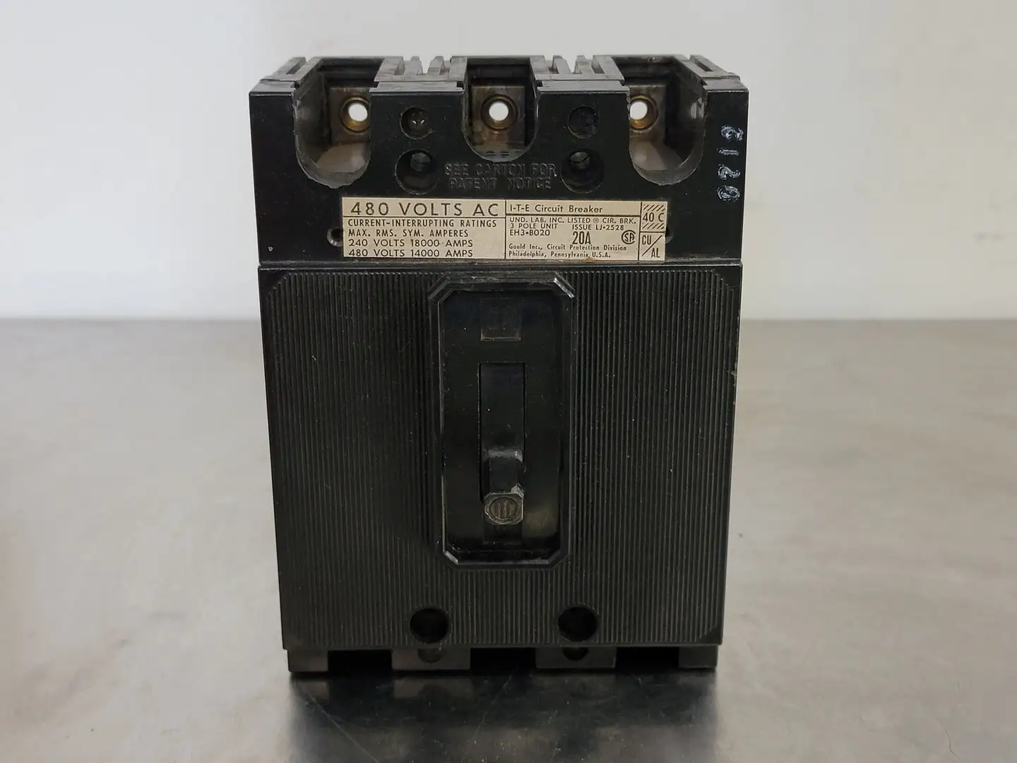 Used GOULD EH3B020 Switchgears British Columbia CA | Lenmark #241734