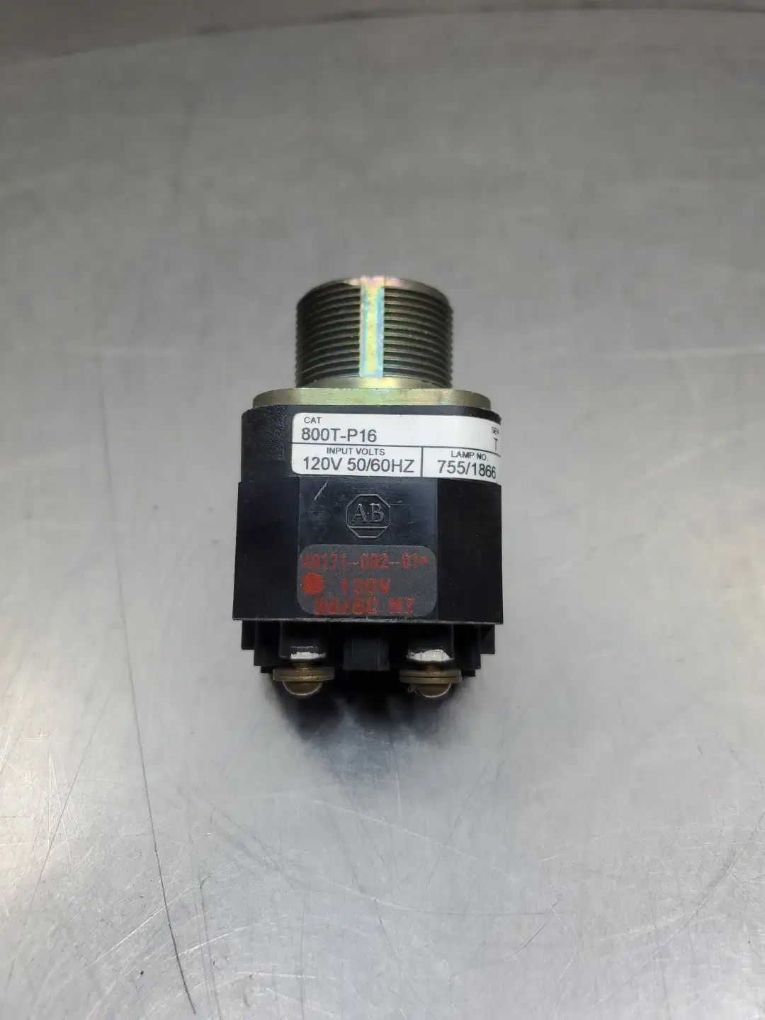 Used Allen-Bradley 800T-P16 Ser T Pilot Light, 120VAC, 50/60Hz Electrical Controls South Carolina US | Palmetto Automation #1512171