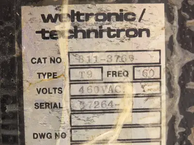 WTC Weltronic WT-900 Technitron Type T9 Welding Timer Counter Controller 24V
