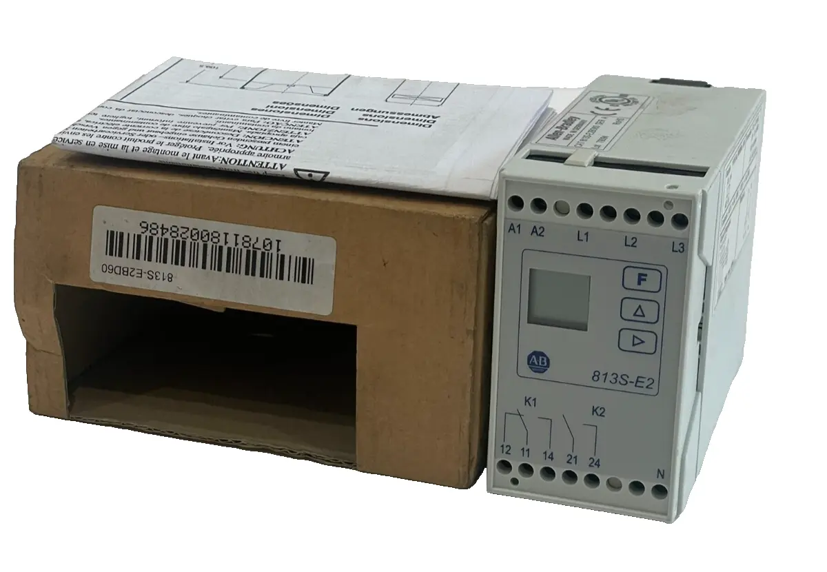 A / B 813S-E2BD60 PHASE MONITOR SER. A 115V 50/60HZ NEW, SURPLUS