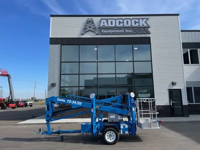 New | in-Stock 2026 GENIE TZ-34/20 TOWABLE ARTICULATING BOOM LIFT Towable Boom Lifts Alberta CA | Adcock Equipment #1418102