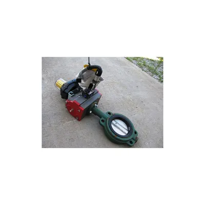 UNUSED 5" DIA. ASCO STAINLESS STEEL BUTTERFLY VALVE