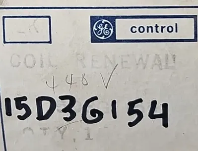 General Electric 15D3G154 Coil renewal. Loc4E12