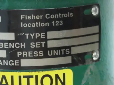 Fisher 667-ES Sz 40 Pneumatic Diaphragm Actuator 2" Globe Valve w/Positioner
