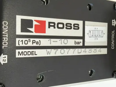 NEW ROSS CONTROLS W7077D4334 SOLENOID VALVE 110/120 50/60