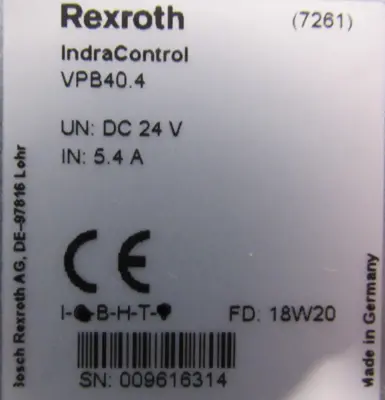 NEW REXROTH R911174217 CONTROLLER VPB40.4D1L-16G-NN-D8D-HN-NN-FW