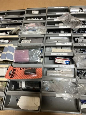 Huge Electrical Lot Circuit Board Repair Resistors, Transitors, Chips, Fuses