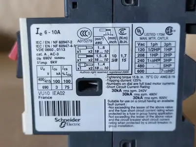 USED TELEMECANIQUE GV2ME14