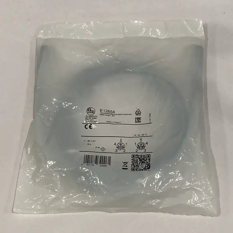 New | in-Stock IFM CONNECTION CABLE 2M Cable & Wire | Maverick Industrial Sales #1113544