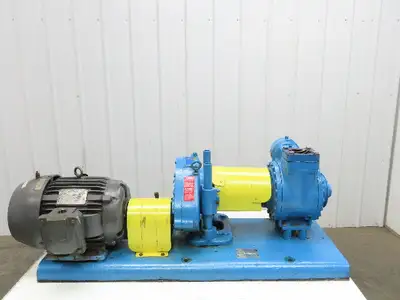 Blackmer XLW3F 3" Sliding Vane Pump Positive Displacement 10Hp 230/460V LH Inlet