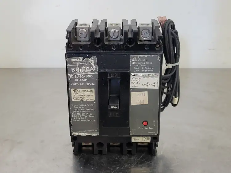 Used FUJI ELECTRIC BU-ECA 3060 Switchgears British Columbia CA | Lenmark #241777
