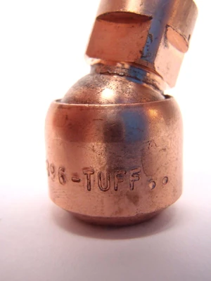 USED TUFFLOY SWIVEL TIP ELECTRODE 1/2" TIP