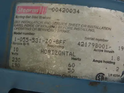Regal Beloit 95E13218HK 15:1 Ratio 116RPM 1.5Hp 230/460V Left Hand Gear Motor