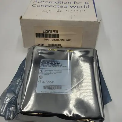 New | in-Stock GE GE IC694MDL241A INPUT 24 VAC 50/60 HZ 24 VDC 16 PT GRP POS/NEG - IN ORIGINAL PACKING Pump & Valve Parts | ND Industrial Surplus #1221834