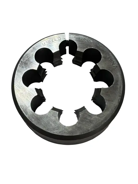 ProCut M36 x 4mm HSS Adjustable Round Die 2-1/2" Outside Diameter