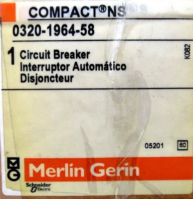 NEW MERLIN GERIN CN801-N CIRCUIT BREAKER 0320-1964-58 CN801N STR-25DE