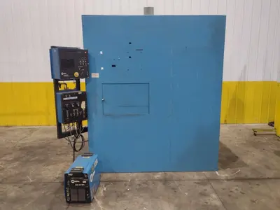 12" ITW WELDING AUTOMATION LATHE, WITH MILLER WELD CONTROLLER & MILLER XMT 304 SERIES ARC WELDER: YOBRO #24402