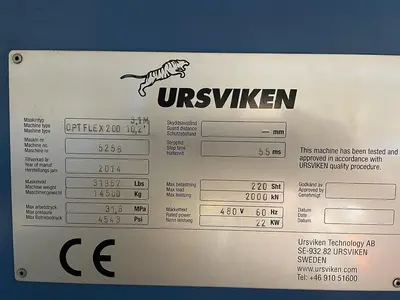 USED 2014 URSVIKEN OPTIFLEX 200T 3.1