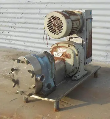 Pump, Positive, Waukesha, Model 025, Stainless Steel, 1.5", 1 HP #S742587