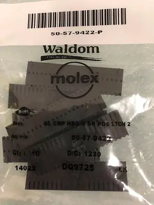WALDOM, MOLEX SL CRP HSG-G SR POS LTCH 2