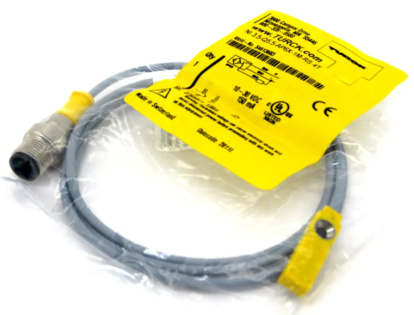 NEW TURCK NI 3.5-Q5.5-AP6X-1M-RS 4T SENSOR S4613683 NI35Q55AP6X1MRS4T
