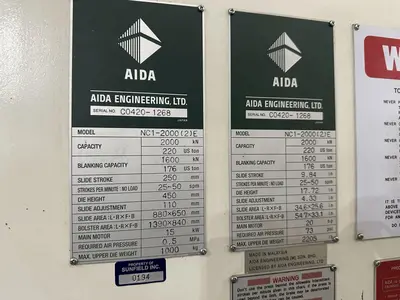 USED 2015 AIDA NC1-2000(2)