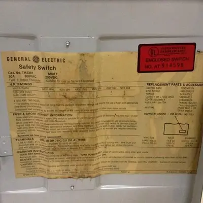 USED GENERAL ELECTRIC TH3661