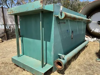 Heat Exchanger, Air, 2,528 SF, 550 deg F, Cain Industries #S744457