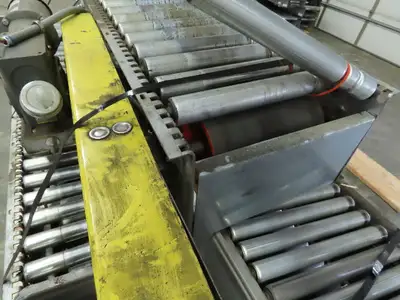 Automotion 15"x 66' Belt Drive Live Roller Bed Conveyor 460V End Drive 95FPM