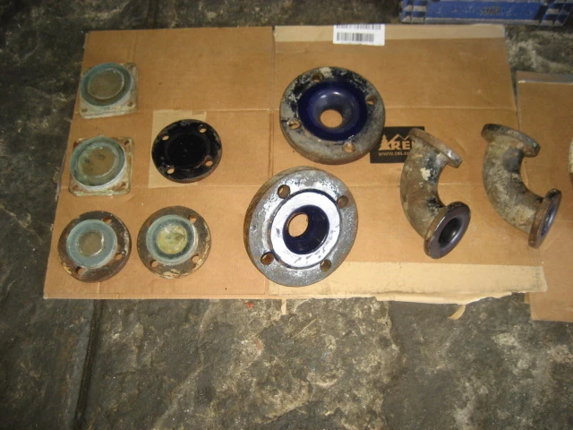 Glass lined Fittings - elbows, flanges, reducers, sight glass.