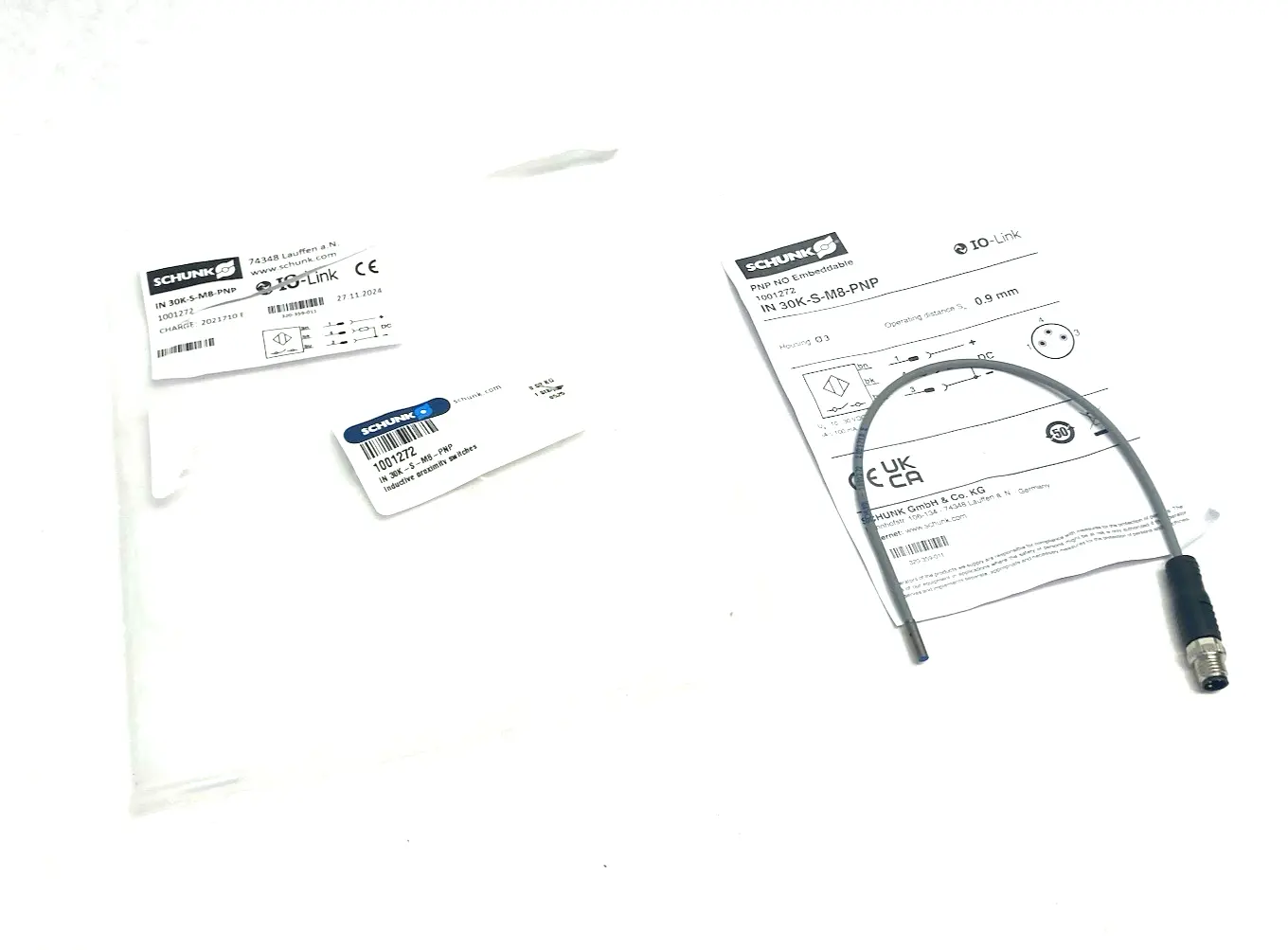 New | in-Stock Schunk Inductive Proximity Switch Short Body 1001272 Proximity Sensors Michigan US | Maverick Industrial Sales #1407078