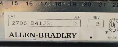 Allen Bradley 2706-B41J31 Ser D Operator Interface loc1C41
