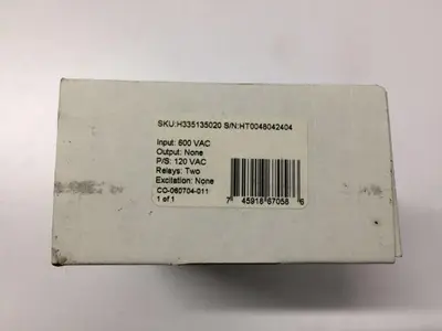 Simpson Electric H335135020 Digital Panel Meter 600 VAC New