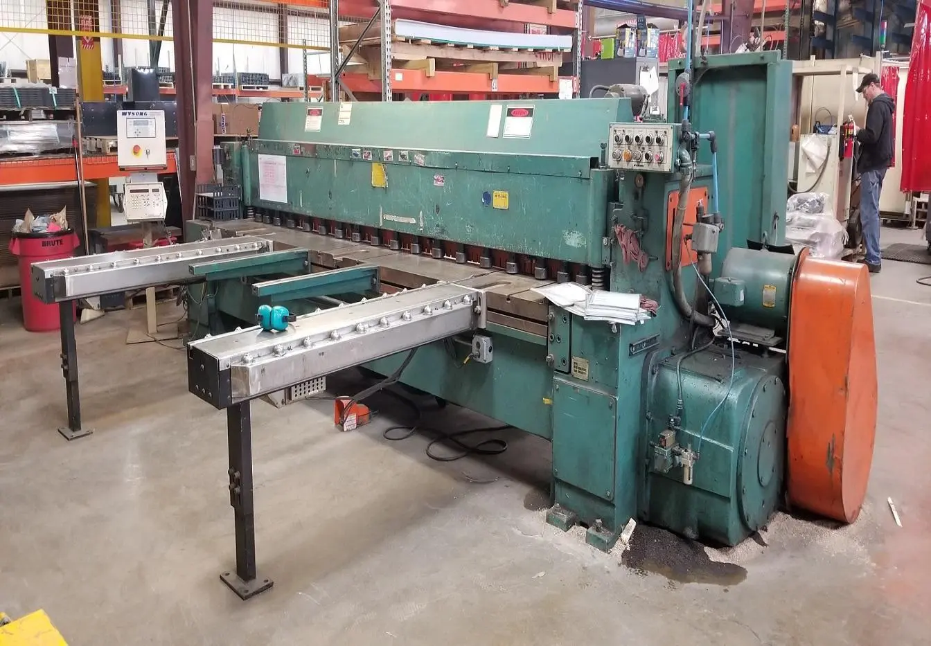 1/4" x 12' WYSONG, MODEL 1225 CNC FRONT AND REAR BACKGAUGING