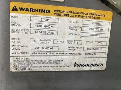 Used 2019 JUNGHEINRICH ETR345 Reach Trucks Illinois US | Somerset Equipment Sales #1546130