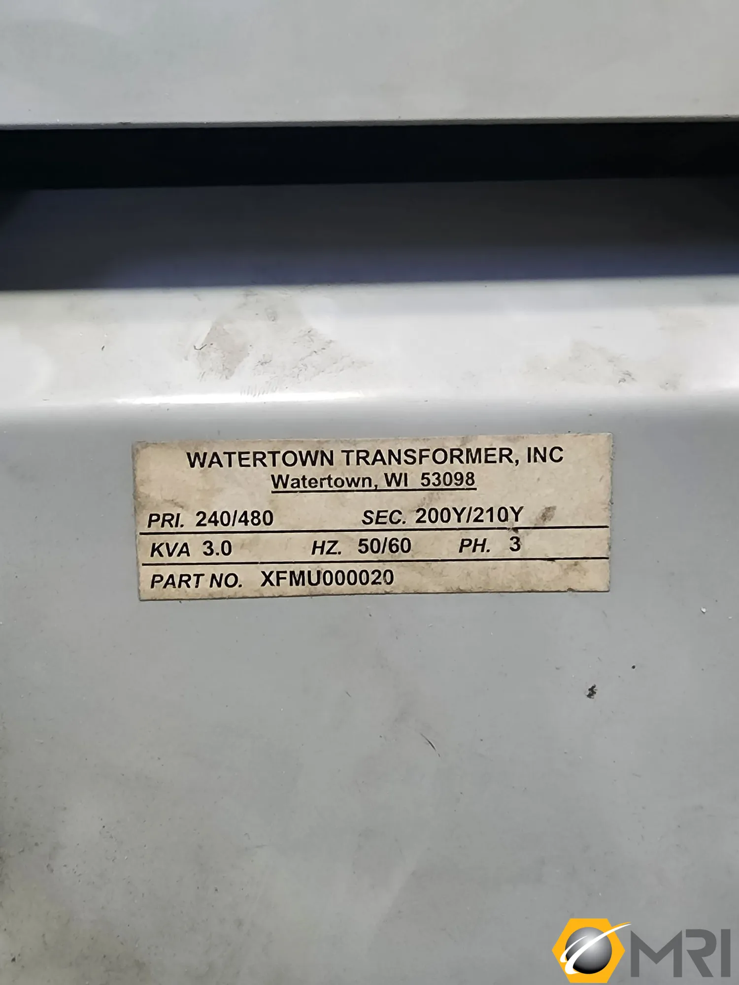 Watertown 3KVA 240/480 Transformer, new in 2021 | SB 7611527