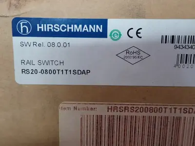 New | in-Stock HIRSCHMANN RS200800T101SDAPHH08.0.01 Relays & Switches | HGR 24 #739227