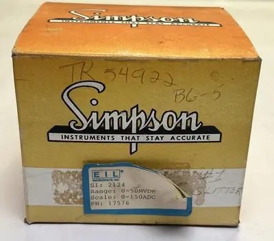 New | in-Stock SIMPSON 17576 Meters - Misc Ohio US | Surplus Asset Holdings #1248062