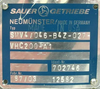 NEW SUNDSTRAND SMV4/046-B4Z-027-VHC200-A1 HYDRAULIC PUMP SMV4046B4Z027VHC200A1