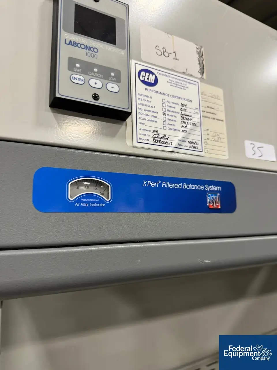 USED Labconco Labconco EXPert Filtered Balance Enclosure