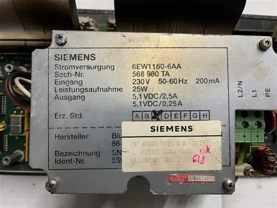 USED SIEMENS PANEL 6FC5103-0AD04-0AA0