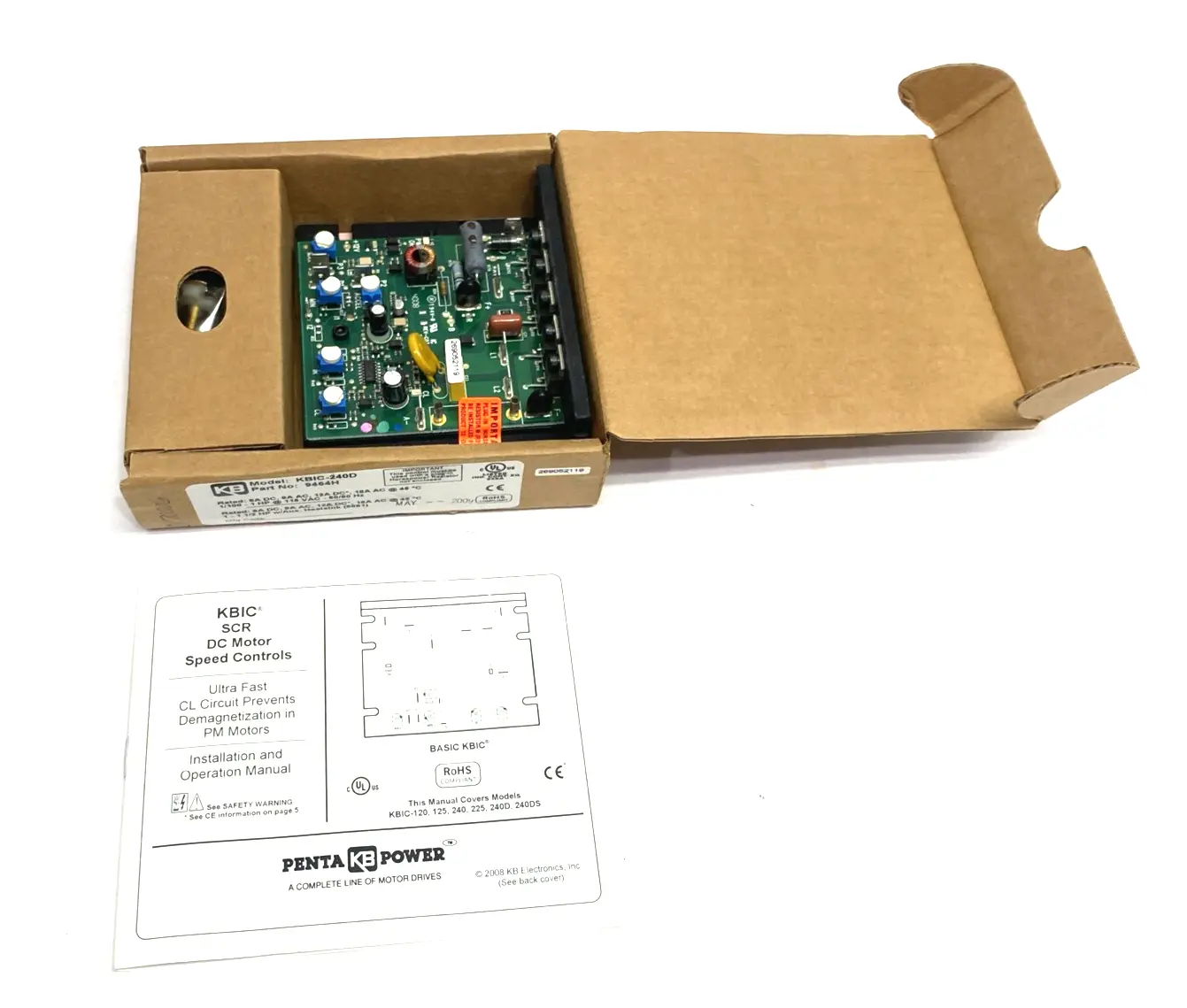 New | in-Stock KB Controls Adjustable Speed DC Drive Open Chassis 9464H Variable Speed Drives Michigan US | Maverick Industrial Sales #1424621