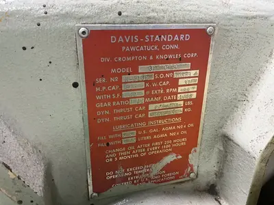 Used 1988 DAVIS STANDARD 30INDS30 Misc Plastics Equipment Ohio US | HGR 24 #1453590