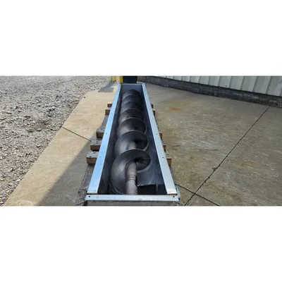 Used 13" dia. X 9' Long Industrial Screw Auger Conveyor